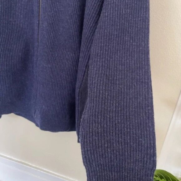 Patagonia Rare Vintage Wool Men's Navy Drivers knit Zip-Up Jacket Sweater Medium - Picture 7 of 10